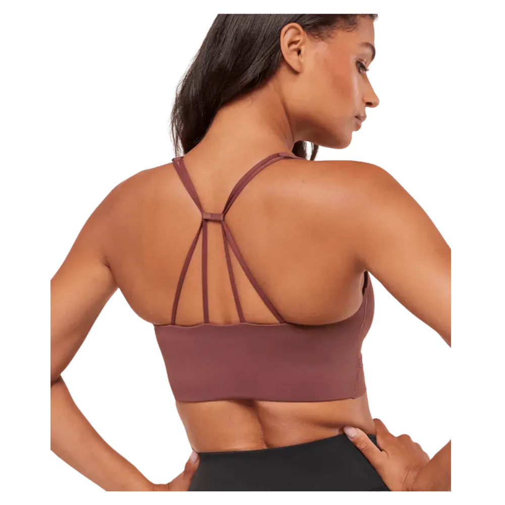 Gymshark Cross Over Sports Bra Burgundy Brown