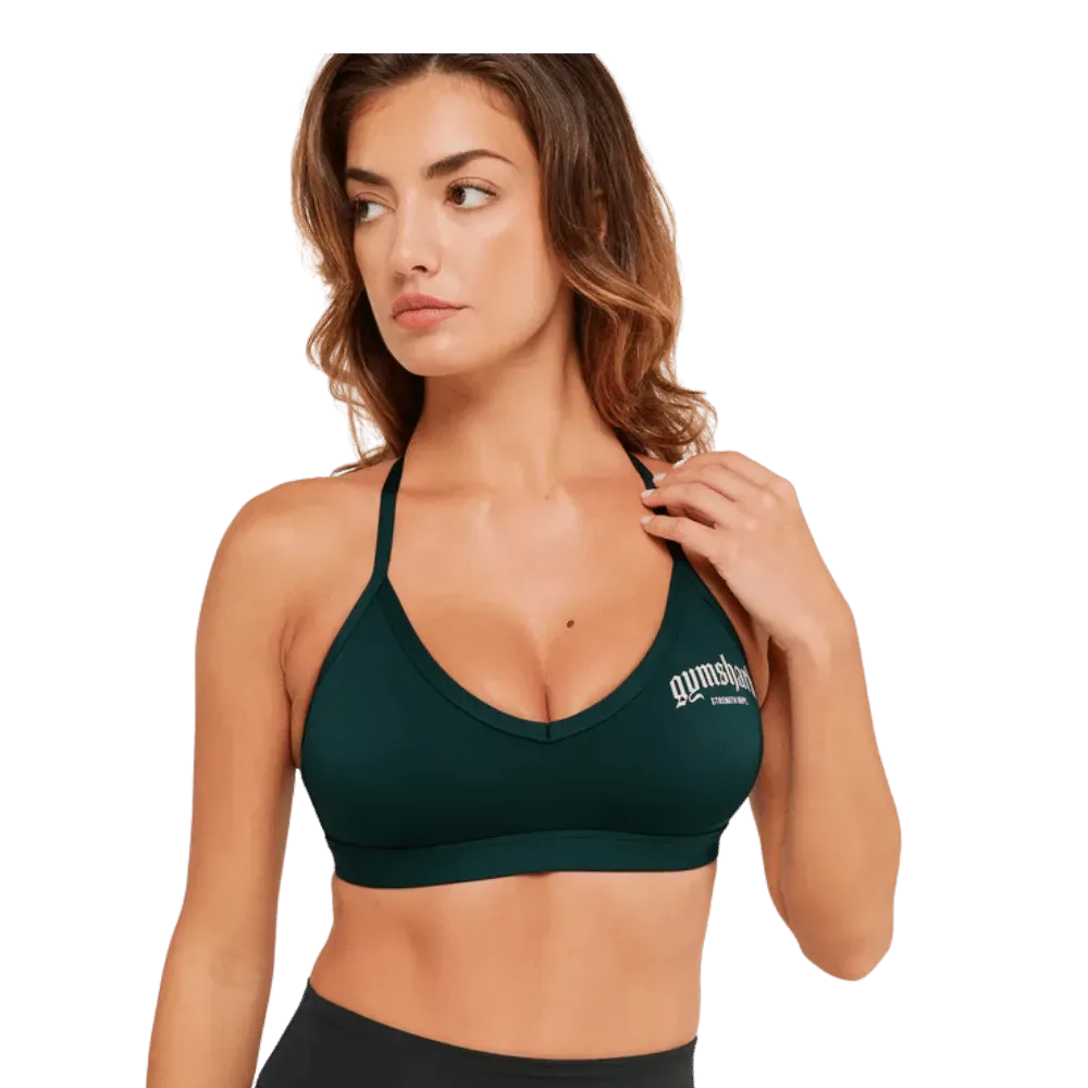 Gymshark Graphic Sports Bra Deep Petrol Blue