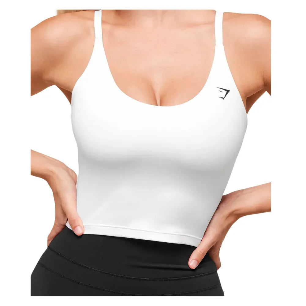 Gymshark Everyday Cami Tank With Shelf White