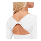 Gymshark Twist Back Long Sleeve Top White