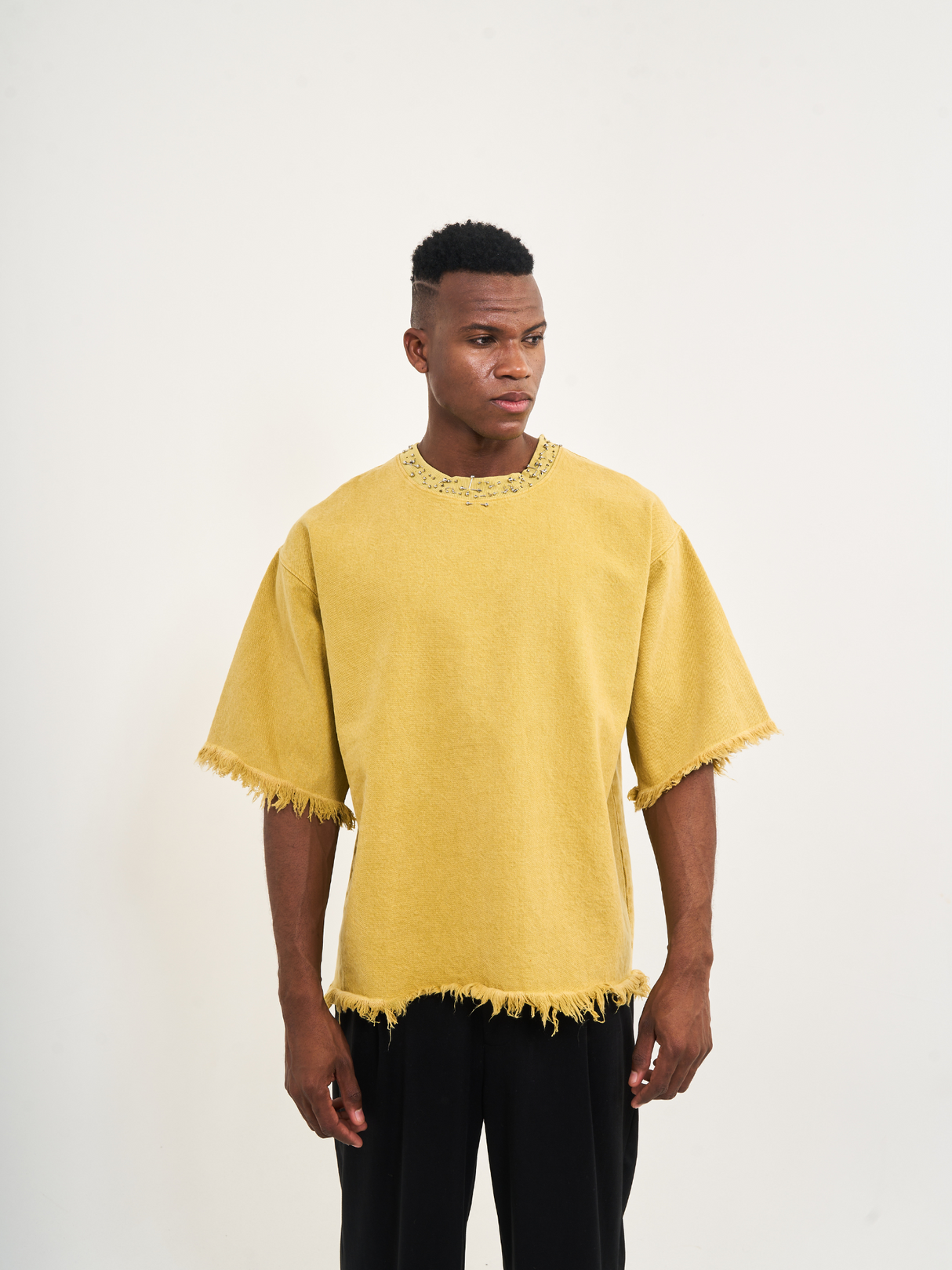 The Yellow Washed Denim Twill Tee