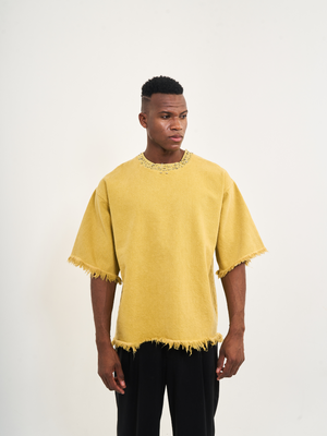 The Yellow Washed Denim Twill Tee