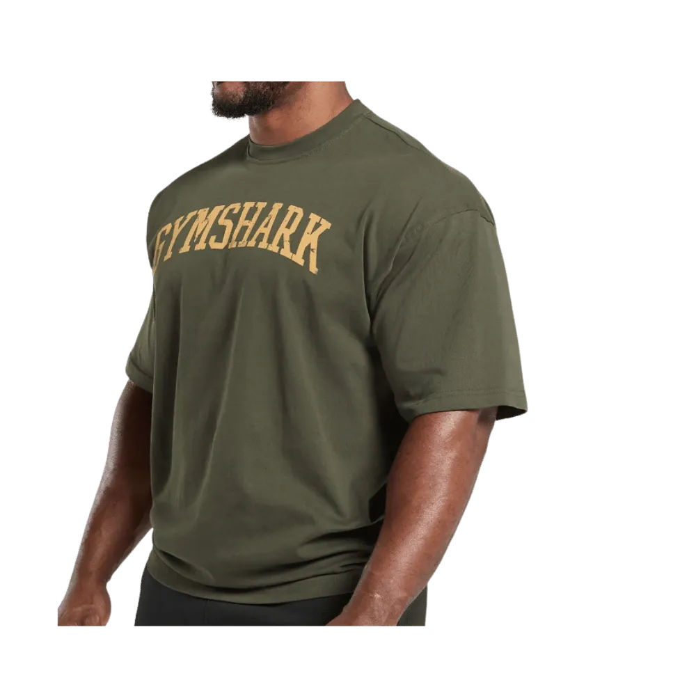 Gymshark Collegiate T-Shirt Strength Green