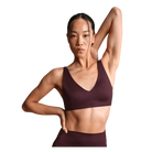 Nike x Skims Shine Women's V-Neck Bra CURRANT