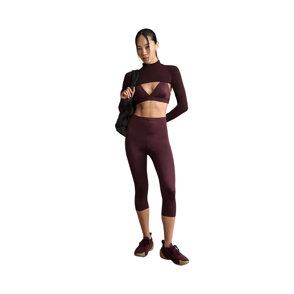 Nike x Skims Shine Women's High-Waisted 17" Leggings with Drawcord CURRANT