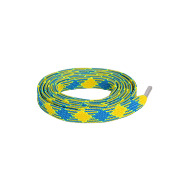 Sour Diesel Patterned Flat Laces | Best for Nike, Jordan & Hoka by KNOTTY