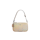 Coach Nolita 19 In Rainbow Signature Canvas Silver Sand Multi
