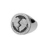 Broken Heart Diamond Signet Ring