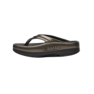 Oofos OOmega OOlala Stacked Sandal -Titanium Mirror