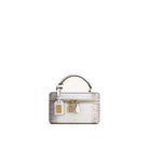 JW PEI Cleo Box Shape Top Handle Bag - White Croc