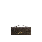 JW PEI Celeste Woven Textured Envelope Top Handle Bag - Dark Brown
