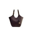 JW PEI Ines Padlock Tote Bag - Dark Brown