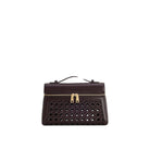 JW PEI Thea Large Woven Top Handle Bag - Dark Red