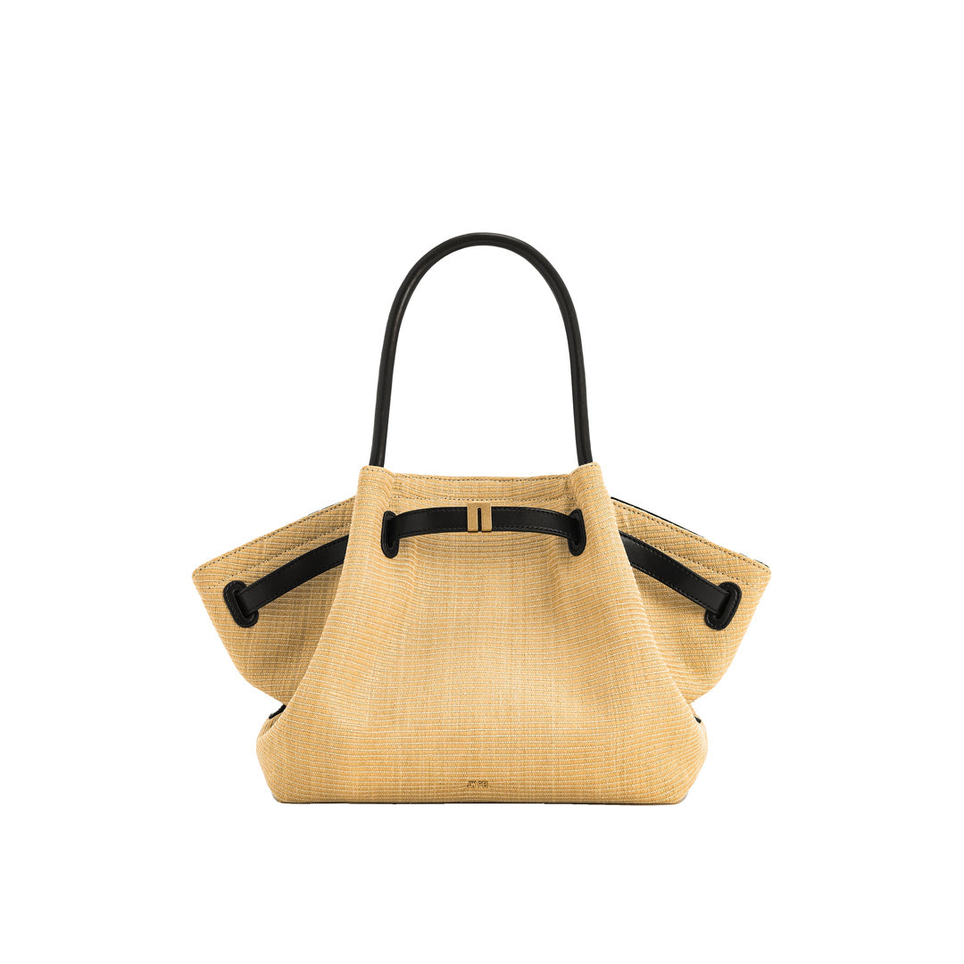 JW PEI Hana  Medium Faux Straw Tote Bag - Brown Straw