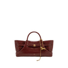 JW PEI Maeve Dachshund Metal Charm Tote Bag - Burgundy Croc