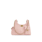 JW PEI Vivian Faux Suede Quilted Shoulder Bag - Pink
