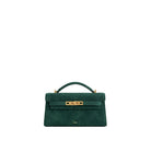JW PEI Noor Faux Suede Top Handle Bag - Forest Green