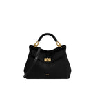 JW PEI Lucia Classic Faux Suede Top Handle Bag - Black