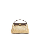 JW PEI Carmen Faux Straw Top Handle Bag - Brown