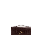 JW PEI Celeste Envelope Top Handle Bag - Dark Brown Croc
