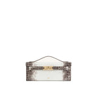 JW PEI Bria Structured Top Handle Bag - White Croc