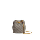 JW PEI Yara Faux Suede Hand-Woven Bucket Bag - Grey
