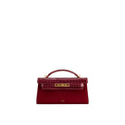 JW PEI Noor Faux Suede Top Handle Bag - Red