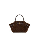 JW PEI Hana Mini Faux Fur Tote Bag - Dark Brown