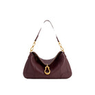 JW PEI Jayla Metal Pendant Embellished Shoulder Bag - Deep Burgundy