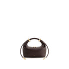 JW PEI Ellie Metal Ring Embellished Top Handle Bag - Dark Brown
