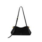 JW PEI Naomi Curved Shoulder Bag - Black Croc