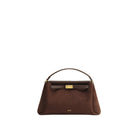 JW PEI Carmen Faux Suede Top Handle Bag - Dark Brown