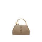 JW PEI Bruna Dachshund Metal Handle Top Handle Bag - Light Brown