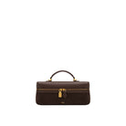 JW PEI Cleo Faux Suede Vanity Bag - Dark Brown