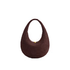 JW PEI Nola Faux Suede Woven Hobo Shoulder Bag - Dark Mocha