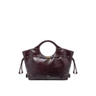 JW PEI Virelle Waxed Vegan Leather Drawstring Tote Bag - Burgundy