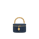 JW PEI Natalie Metal Geometric Pendant Handle Bag - Navy