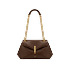 JW PEI Valerie Chain Flap Shoulder Bag - Dark Brown