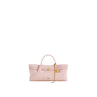 JW PEI Maeve Dachshund Metal Charm Faux Suede Tote Bag - Pink