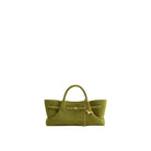 JW PEI Maeve Dachshund Metal Charm Faux Suede Tote Bag - Olive Green