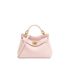 JW PEI Lucia Classic Woven Top Handle Bag - Pink