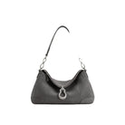 JW PEI Jayla Faux Suede Metal Pendant Embellished Shoulder Bag - Dark Grey