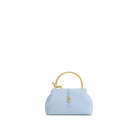 JW PEI Bruna Dachshund Metal Handle Top Handle Bag - Light Blue