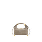 JW PEI Ellie Faux Suede Metal Ring Embellished Top Handle Bag - Grey