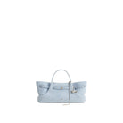 JW PEI Maeve Dachshund Metal Charm Faux Suede Tote Bag - Blue