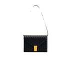 JW PEI Clio Woven Textured Envelope Crossbody Bag - Black