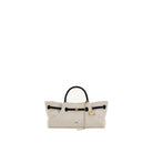 JW PEI Maeve Dachshund Metal Charm Tote Bag - Black Canvasa