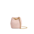 JW PEI Yara Faux Suede Hand-Woven Bucket Bag - Pink