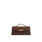 JW PEI Lena Faux Suede Metal Rope Knot Top Handle Bag - Dark Brown