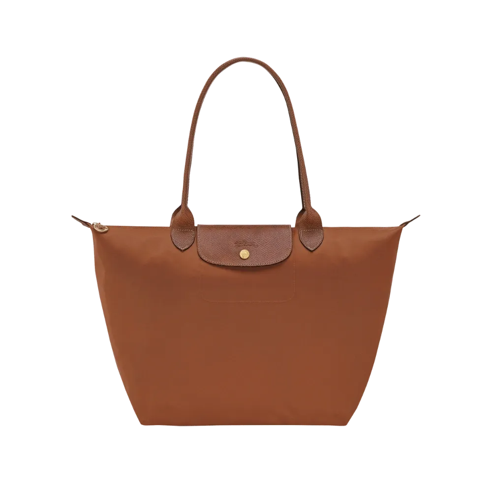 Longchamp Le Pliage Original L Tote bag Cognac - Recycled canvas